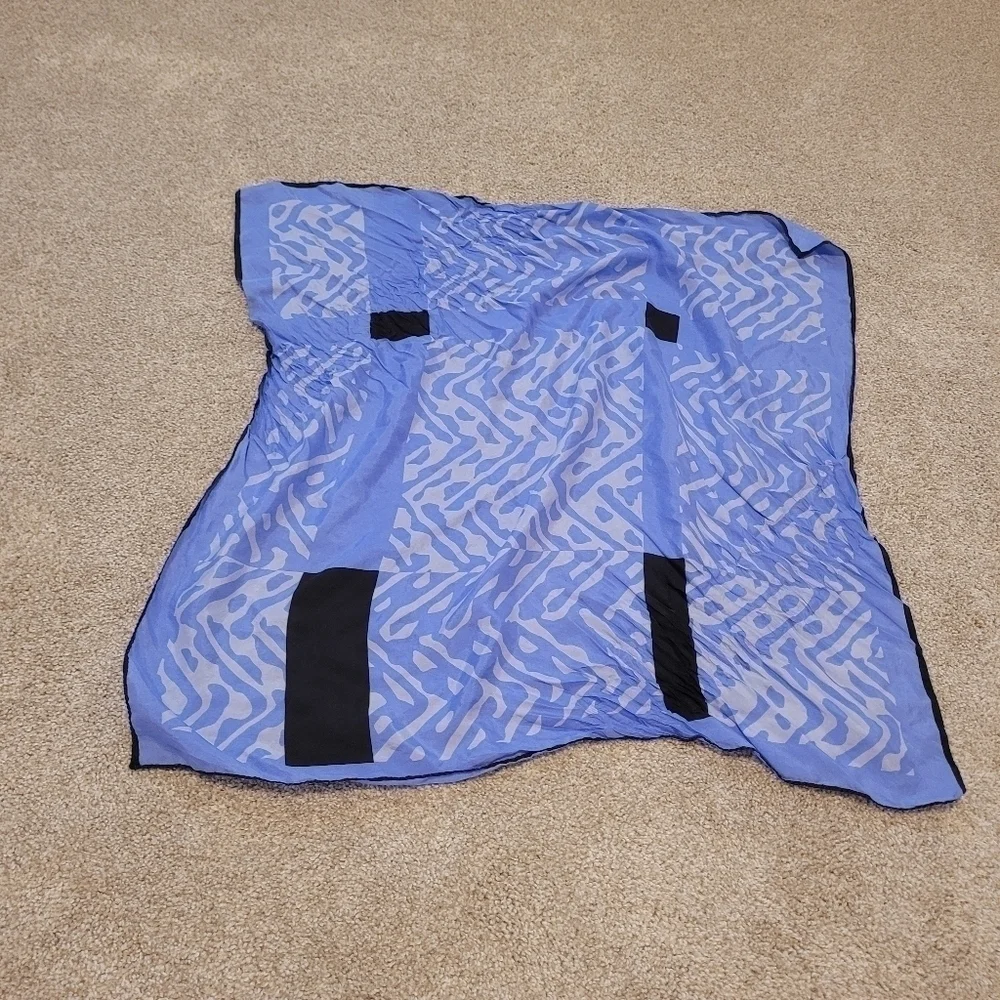 Women's Blue Large Head Scarf Size 28